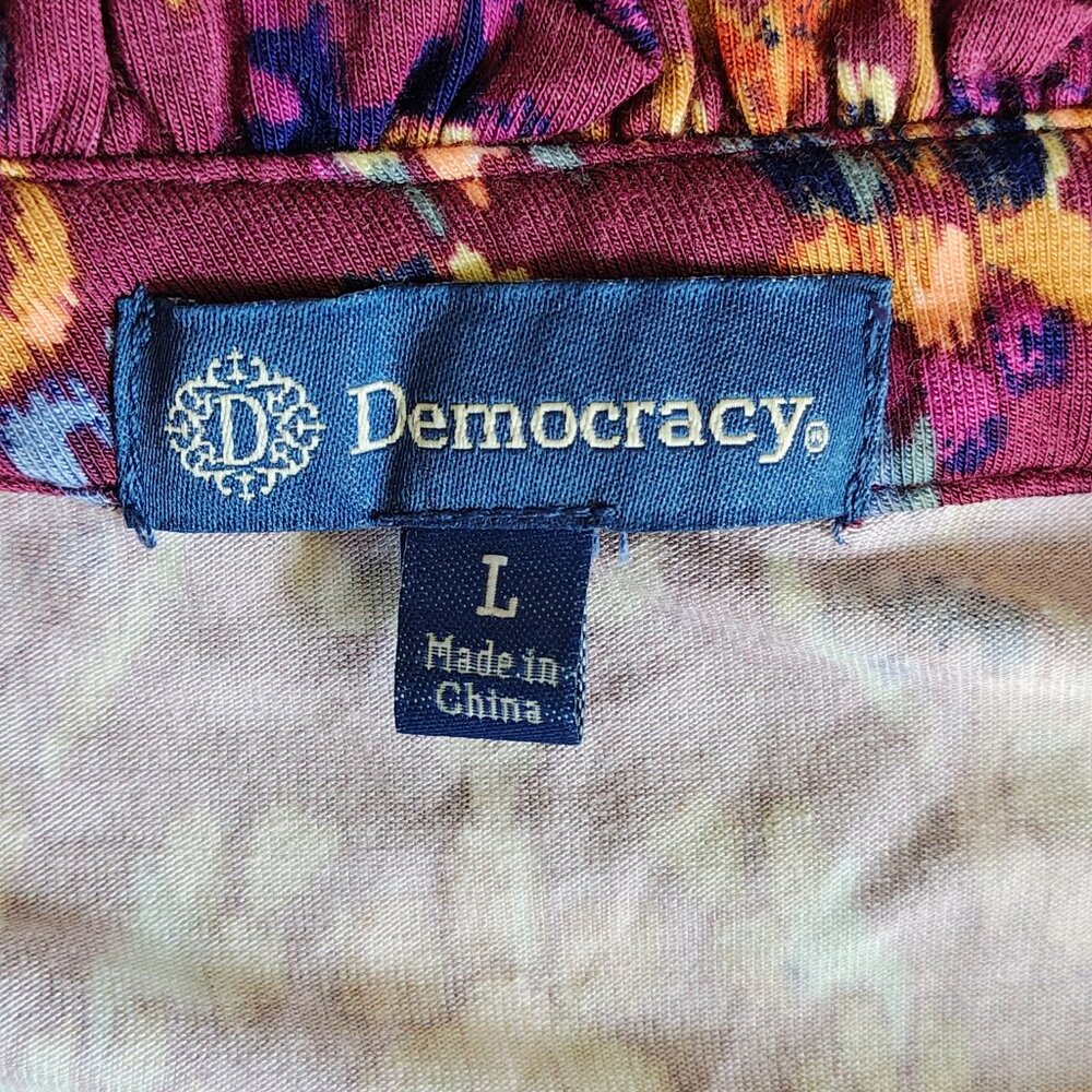 DEMOCRACY Floral Peasant Blouse - Picture 11 of 11